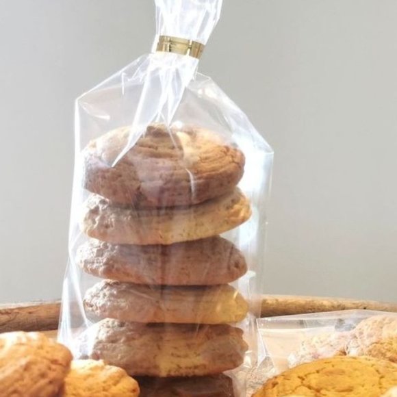 [NEW] 500-Pack French Clear Cellophane Craft Treat Bags Flat Bottom Silver Wedge - Picture 6 of 11